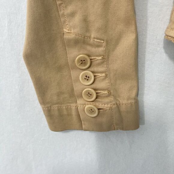 Juicy Couture Vintage Blazer Small Y2K Beige Lace Trim Heart Coquette USA Made - Picture 3 of 13